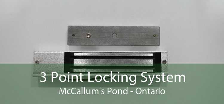 3 Point Locking System McCallum's Pond - Ontario