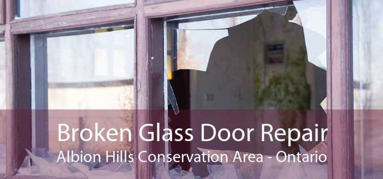 Broken Glass Door Repair Albion Hills Conservation Area - Ontario