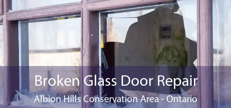 Broken Glass Door Repair Albion Hills Conservation Area - Ontario