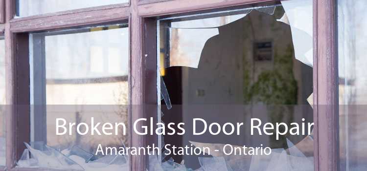 Broken Glass Door Repair Amaranth Station - Ontario