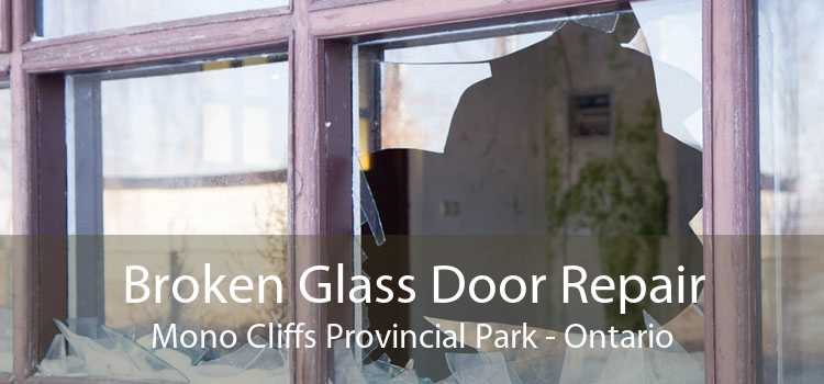 Broken Glass Door Repair Mono Cliffs Provincial Park - Ontario