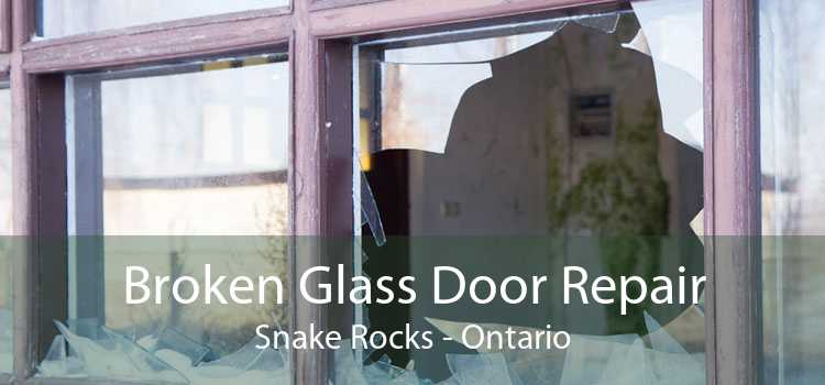 Broken Glass Door Repair Snake Rocks - Ontario