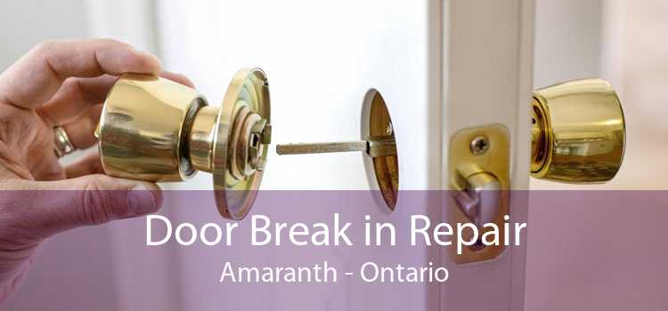 Door Break in Repair Amaranth - Ontario