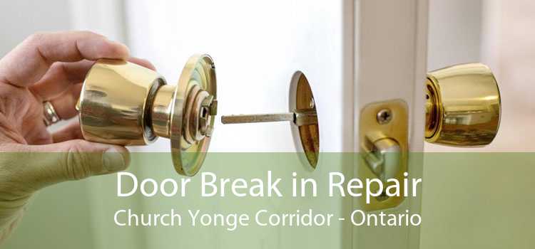Door Break in Repair Church Yonge Corridor - Ontario