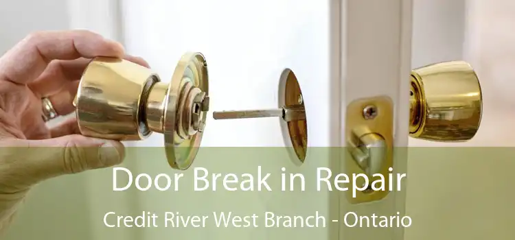 Door Break in Repair Credit River West Branch - Ontario