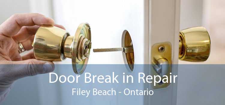 Door Break in Repair Filey Beach - Ontario