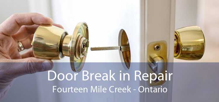 Door Break in Repair Fourteen Mile Creek - Ontario