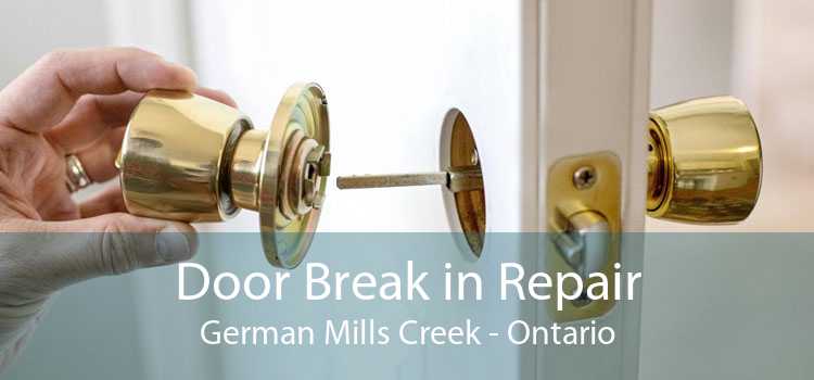 Door Break in Repair German Mills Creek - Ontario