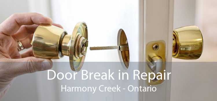 Door Break in Repair Harmony Creek - Ontario