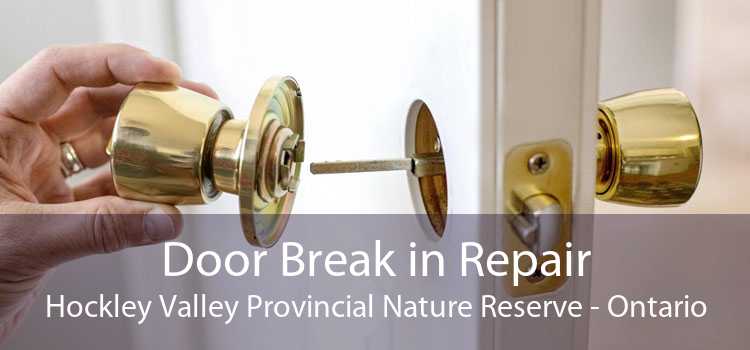Door Break in Repair Hockley Valley Provincial Nature Reserve - Ontario