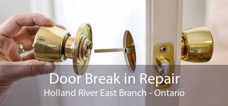 Door Break in Repair Holland River East Branch - Ontario
