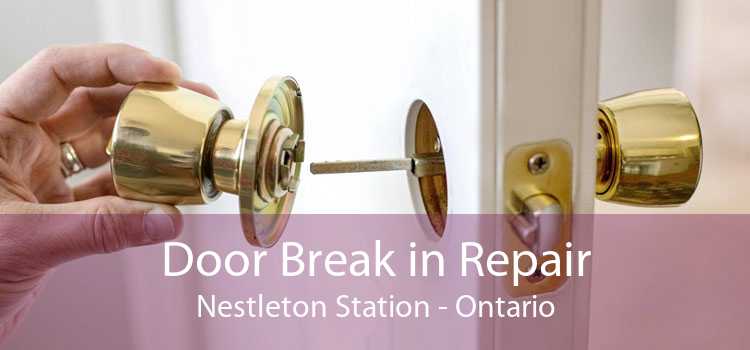 Door Break in Repair Nestleton Station - Ontario