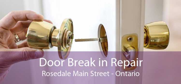 Door Break in Repair Rosedale Main Street - Ontario