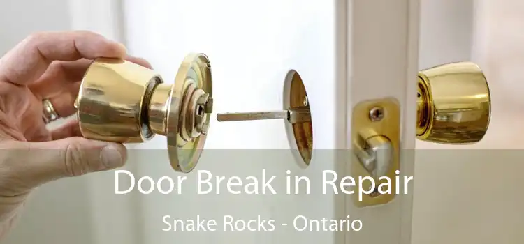 Door Break in Repair Snake Rocks - Ontario
