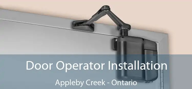 Door Operator Installation Appleby Creek - Ontario