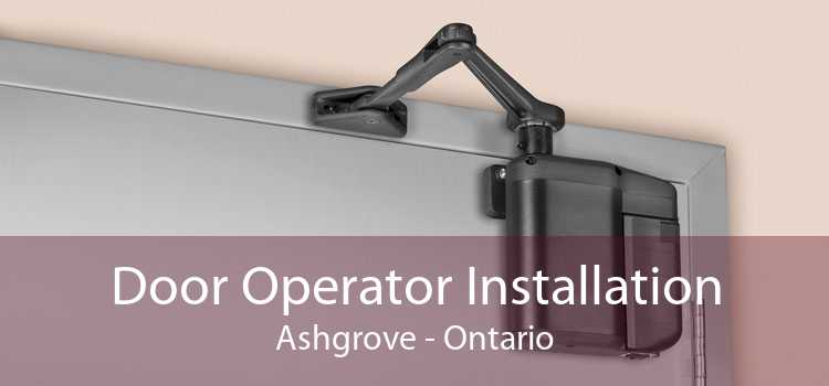 Door Operator Installation Ashgrove - Ontario