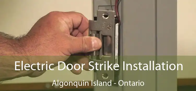 Electric Door Strike Installation Algonquin Island - Ontario