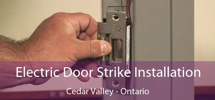 Electric Door Strike Installation Cedar Valley - Ontario