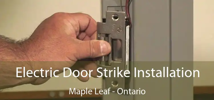 Electric Door Strike Installation Maple Leaf - Ontario