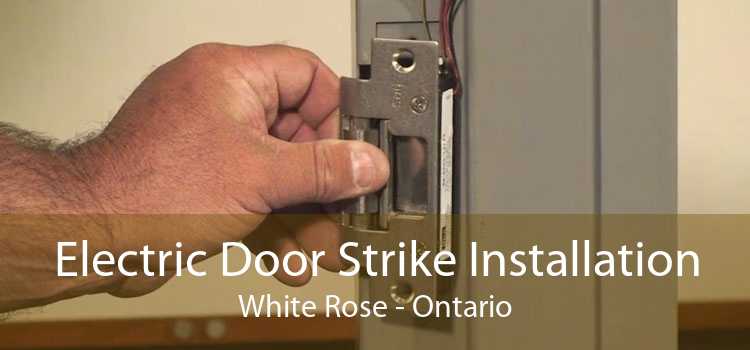 Electric Door Strike Installation White Rose - Ontario