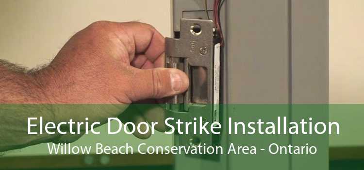Electric Door Strike Installation Willow Beach Conservation Area - Ontario