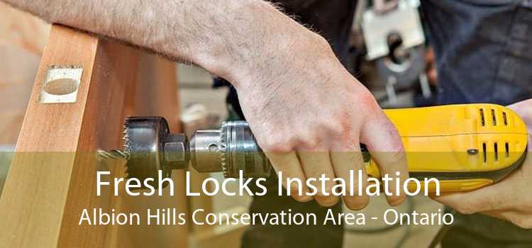 Fresh Locks Installation Albion Hills Conservation Area - Ontario