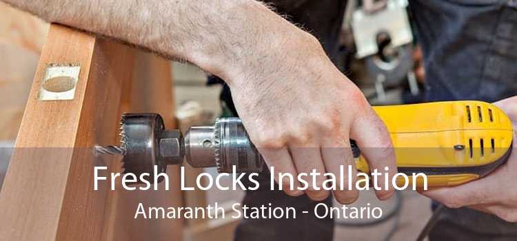 Fresh Locks Installation Amaranth Station - Ontario