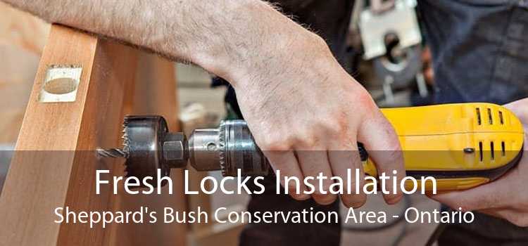 Fresh Locks Installation Sheppard's Bush Conservation Area - Ontario