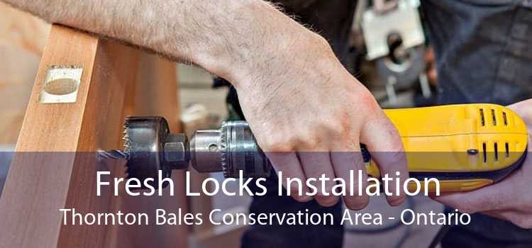 Fresh Locks Installation Thornton Bales Conservation Area - Ontario