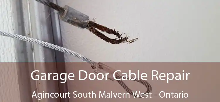 Garage Door Cable Repair Agincourt South Malvern West - Ontario