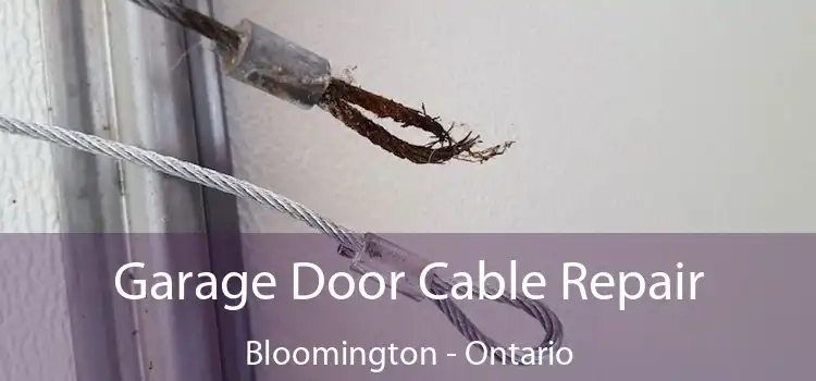 Garage Door Cable Repair Bloomington - Ontario