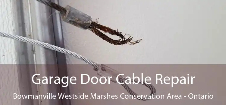 Garage Door Cable Repair Bowmanville Westside Marshes Conservation Area - Ontario