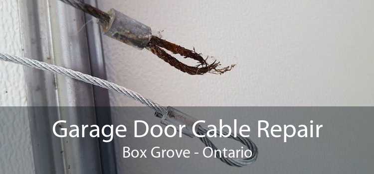Garage Door Cable Repair Box Grove - Ontario