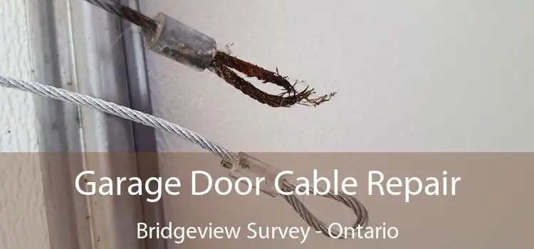 Garage Door Cable Repair Bridgeview Survey - Ontario