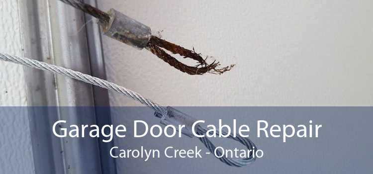 Garage Door Cable Repair Carolyn Creek - Ontario