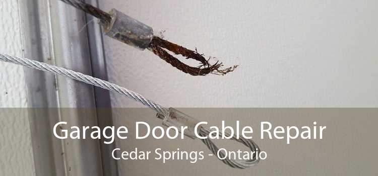 Garage Door Cable Repair Cedar Springs - Ontario