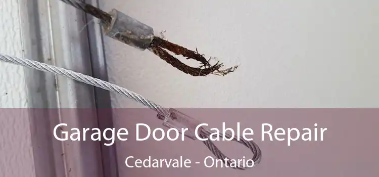 Garage Door Cable Repair Cedarvale - Ontario