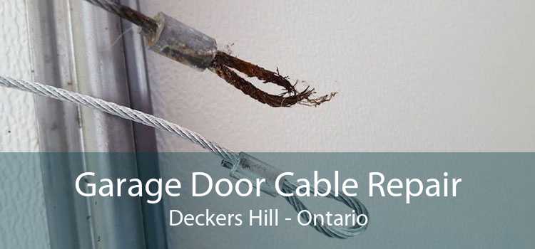 Garage Door Cable Repair Deckers Hill - Ontario