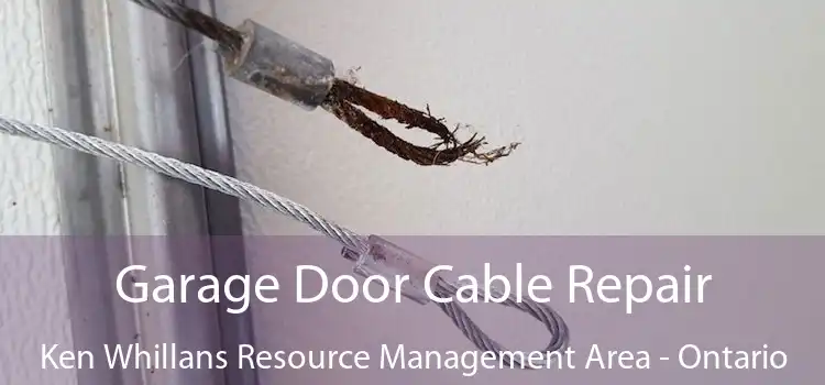 Garage Door Cable Repair Ken Whillans Resource Management Area - Ontario