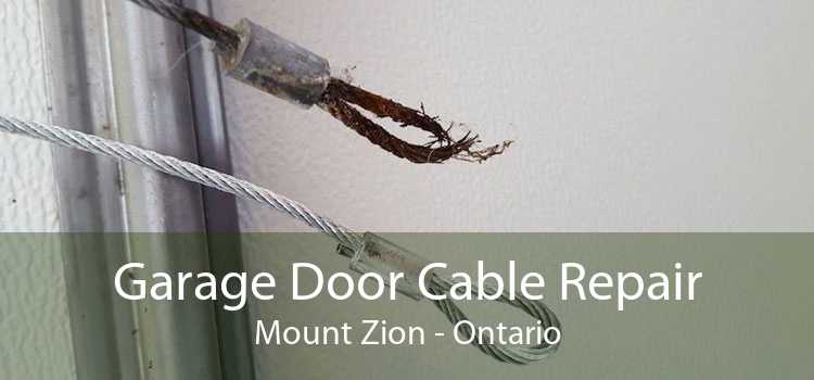 Garage Door Cable Repair Mount Zion - Ontario