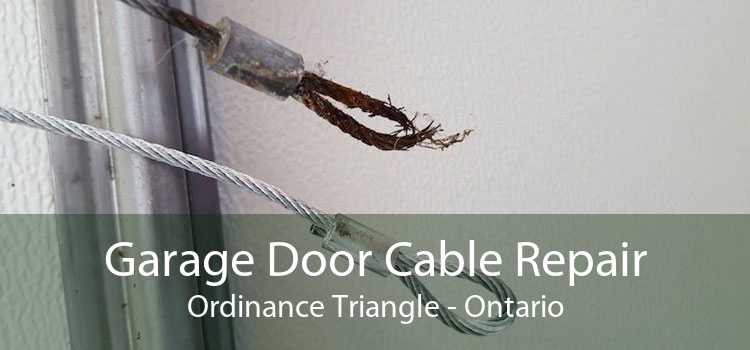 Garage Door Cable Repair Ordinance Triangle - Ontario