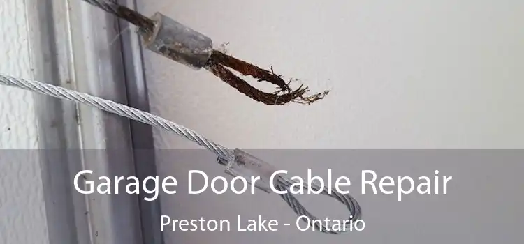 Garage Door Cable Repair Preston Lake - Ontario