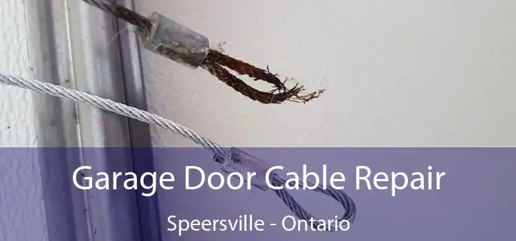 Garage Door Cable Repair Speersville - Ontario
