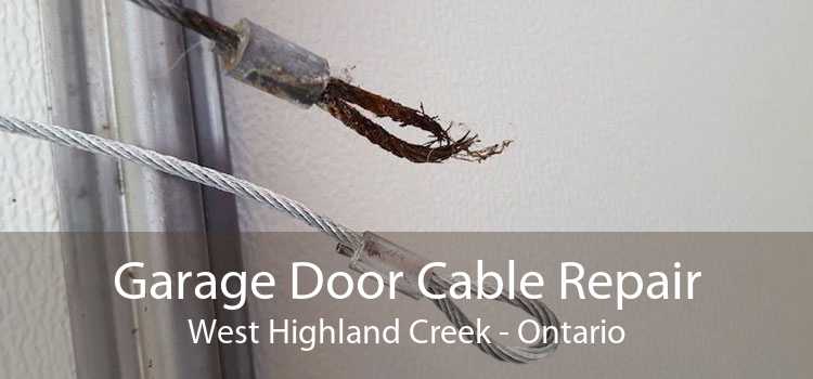Garage Door Cable Repair West Highland Creek - Ontario