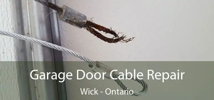 Garage Door Cable Repair Wick - Ontario