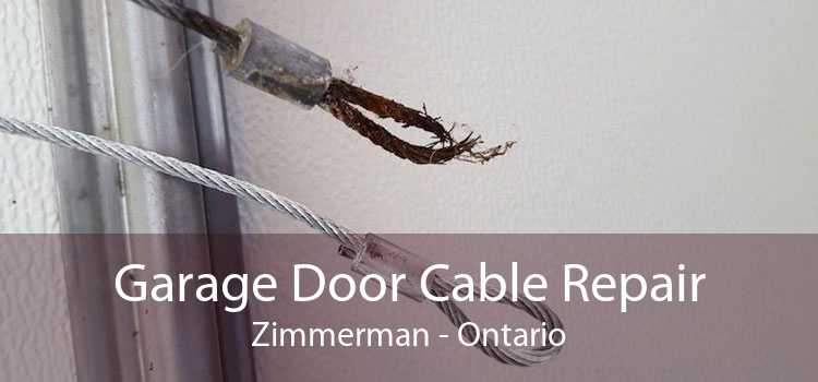 Garage Door Cable Repair Zimmerman - Ontario
