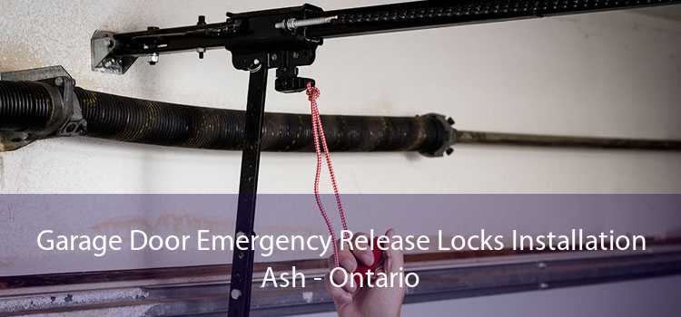 Garage Door Emergency Release Locks Installation Ash - Ontario