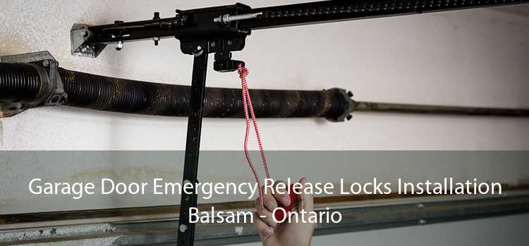 Garage Door Emergency Release Locks Installation Balsam - Ontario