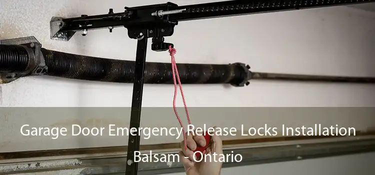 Garage Door Emergency Release Locks Installation Balsam - Ontario