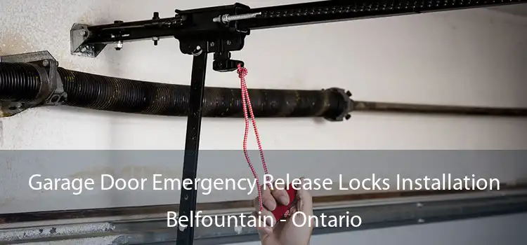 Garage Door Emergency Release Locks Installation Belfountain - Ontario